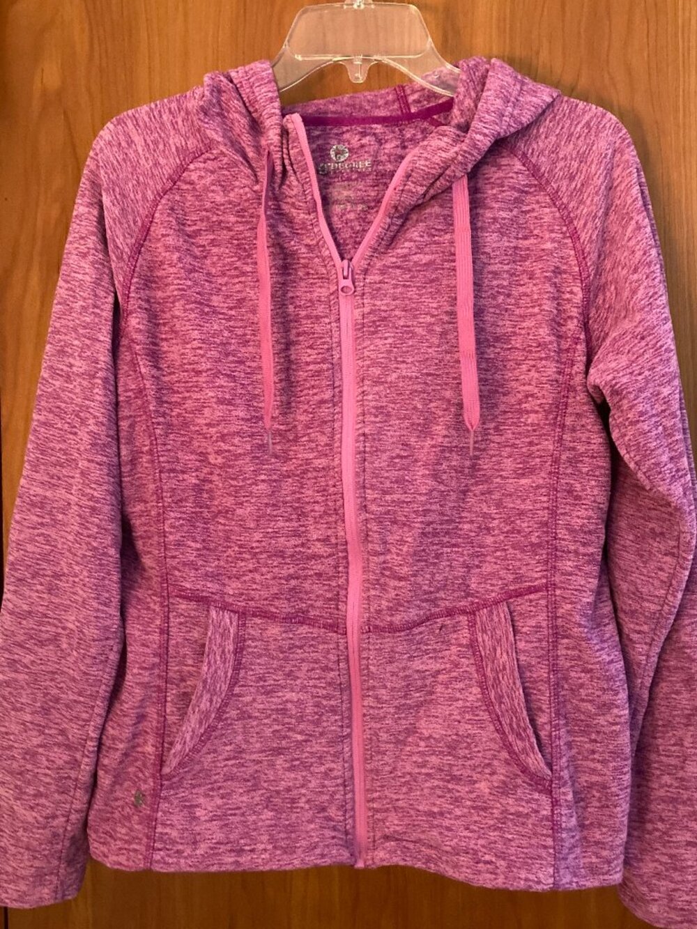 90 Degree by Reflex women's space dye full-zip performance hoodie jacket